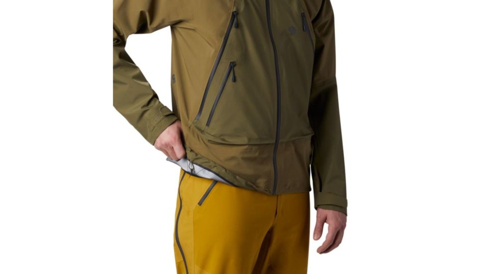 Mountain Hardwear High Exposure Gore-Tex C-Knit Jacket - Mens, Combat Green, Small, 1851351353-S