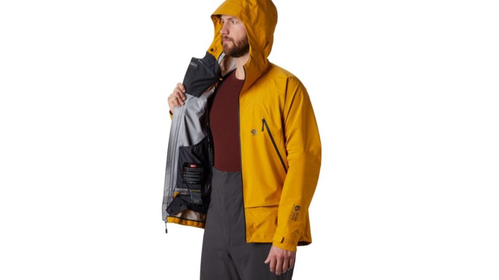 Mountain Hardwear High Exposure Gore-Tex C-Knit Jacket - Mens, Gold Hour, Large, 1851351750-L