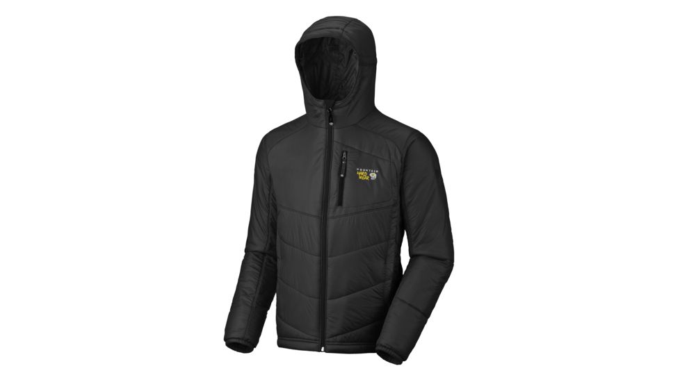 Mountain Hardwear Hooded Compressor Jacket Clearance - Men's-Black/Black-Small