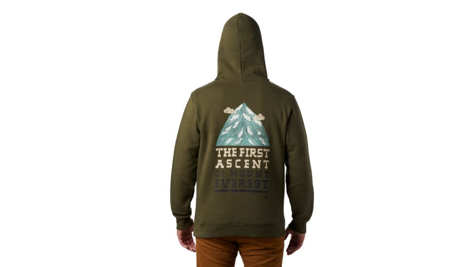 Mountain Hardwear Hotel Basecamp Pullover Hoody - Mens, Dark Army, Large, 1881411304-L