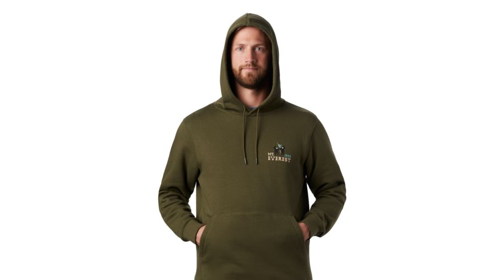 Mountain Hardwear Hotel Basecamp Pullover Hoody - Mens, Dark Army, Large, 1881411304-L