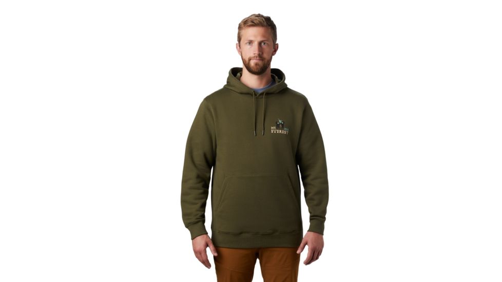 Mountain Hardwear Hotel Basecamp Pullover Hoody - Mens, Dark Army, Large, 1881411304-L