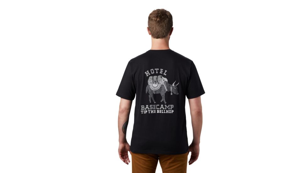 Mountain Hardwear Hotel Basecamp Short Sleeve Pocket T - Mens, Black, Medium, 1881431010-M