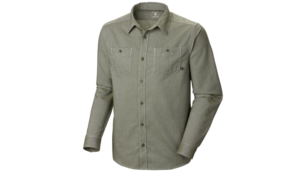 Mountain Hardwear Huxley Long Sleeve Shirt - Men's-Pesto-Small