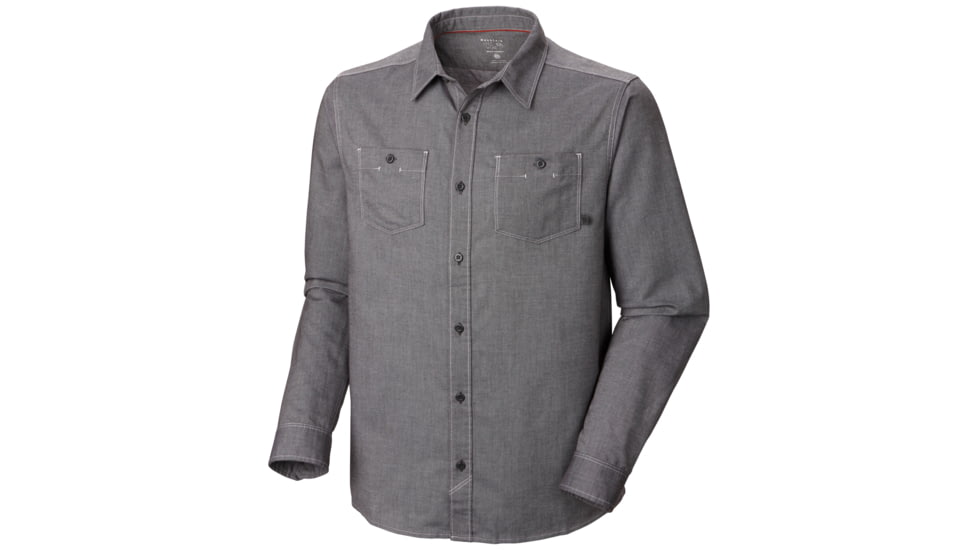 Mountain Hardwear Huxley Long Sleeve Shirt - Men's-Shark-Small