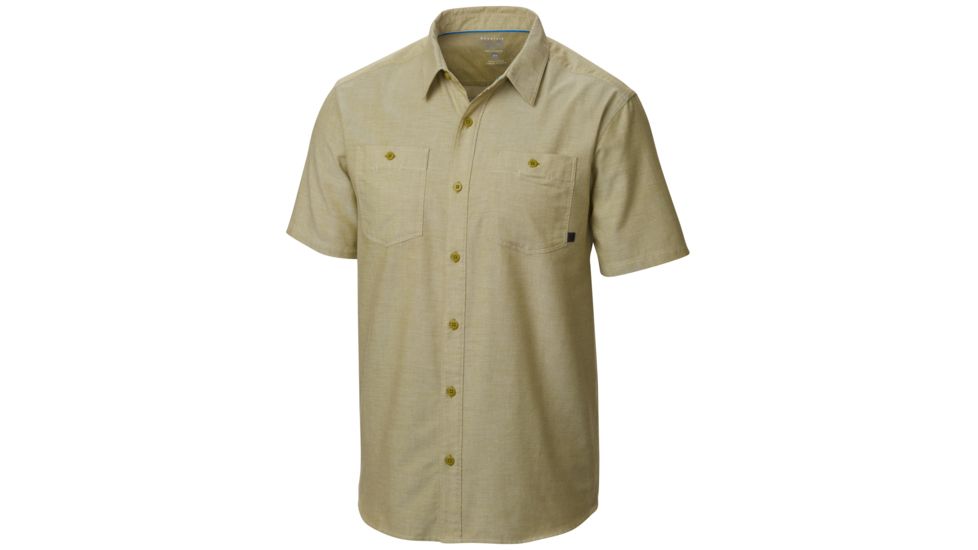 Mountain Hardwear Huxley Short Sleeve Shirt - Mens-Python Green-Large