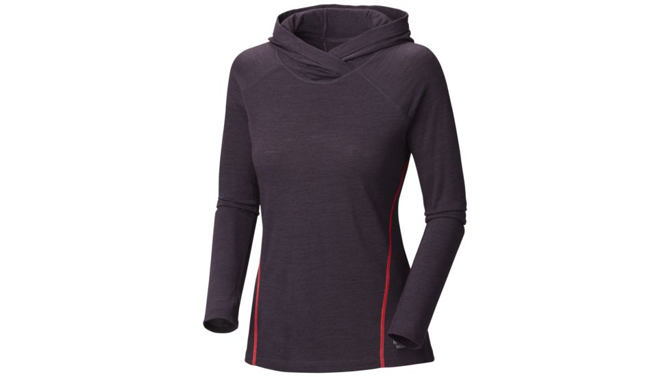 Mountain Hardwear Integral Long Sleeve Hoody - Women's-Dark Plum-X-Large