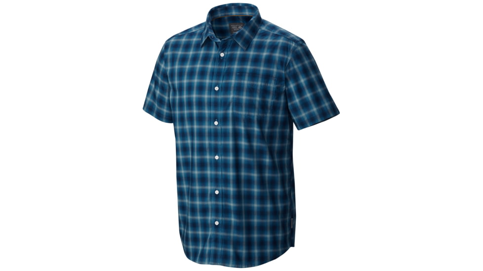Mountain Hardwear IPA Short Sleeve Shirt - Men's-Bluesteel-Large