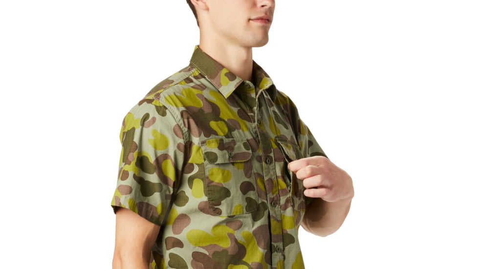Mountain Hardwear J Tree Short Sleeve Shirt - Mens, Field Camo, Medium, 1879051355-M