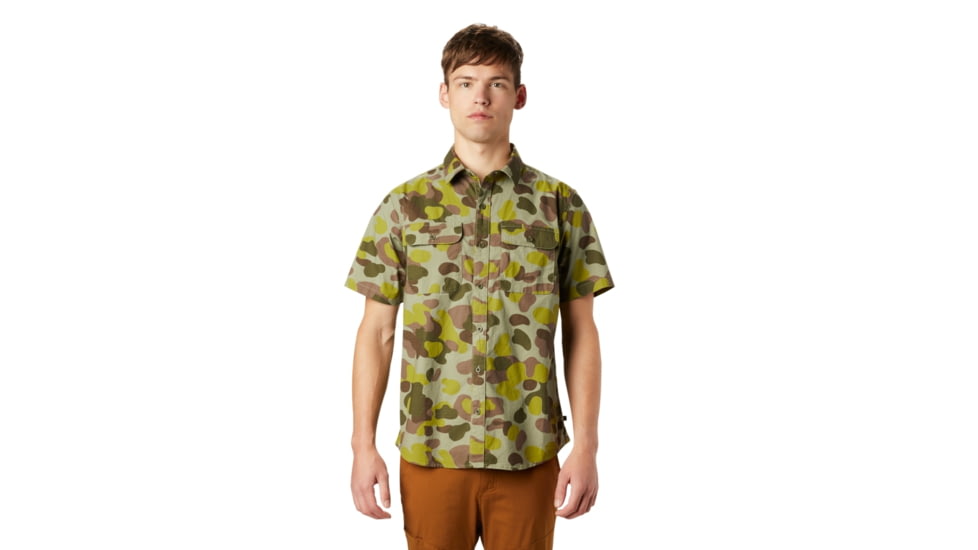 Mountain Hardwear J Tree Short Sleeve Shirt - Mens, Field Camo, Medium, 1879051355-M