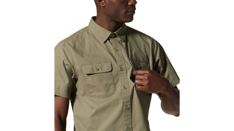 Mountain Hardwear J Tree Short Sleeve Shirt - Mens, Stone Green, Small, 1879051397-S