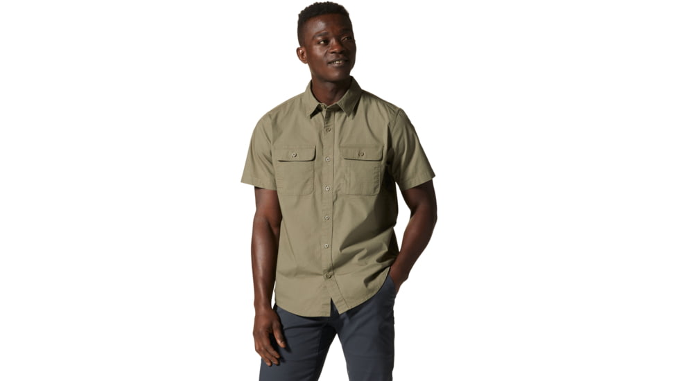 Mountain Hardwear J Tree Short Sleeve Shirt - Mens, Stone Green, Small, 1879051397-S