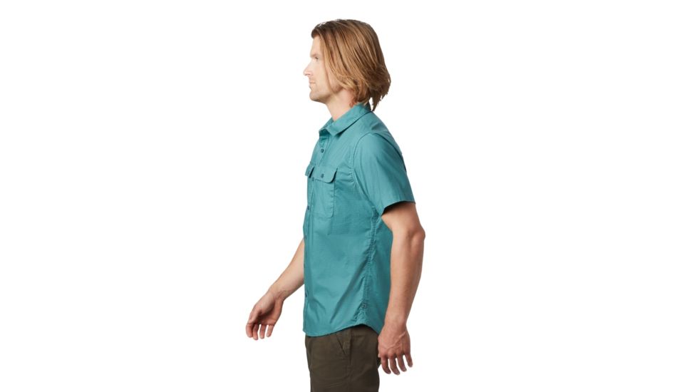 Mountain Hardwear J Tree Short Sleeve Shirt - Mens, Washed Turq, Medium, 1879051447-M
