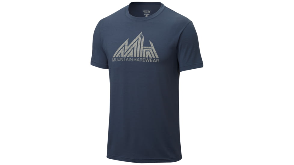 Mountain Hardwear Jagged MTN Short Sleeve T - Men's-Zinc-Small