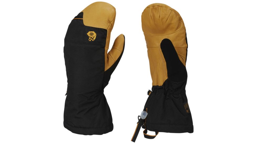 Mountain Hardwear Jalapeno Mitt - Men's-Desert Gold/Black-Small