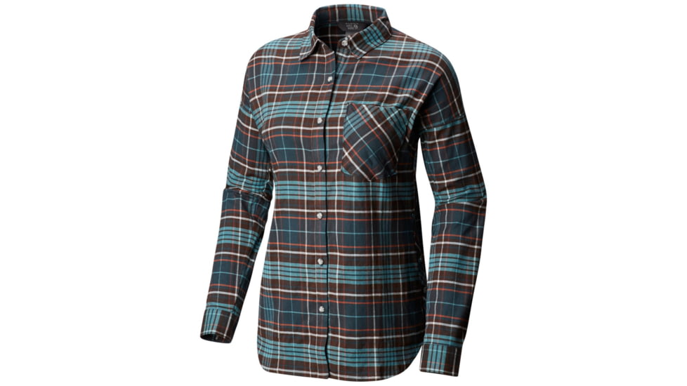 Mountain Hardwear Karsee Long Sleeve Shirt, Blue Spruce, XS, 1795361310-XS