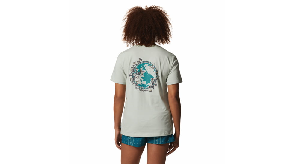 Mountain Hardwear Kea Earth Short Sleeve Tee - Womens, Cactus White, Extra Small, 2025251384-Cactus White-XS