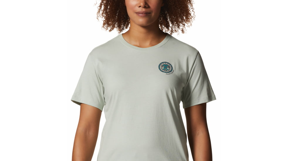 Mountain Hardwear Kea Earth Short Sleeve Tee - Womens, Cactus White, Extra Small, 2025251384-Cactus White-XS