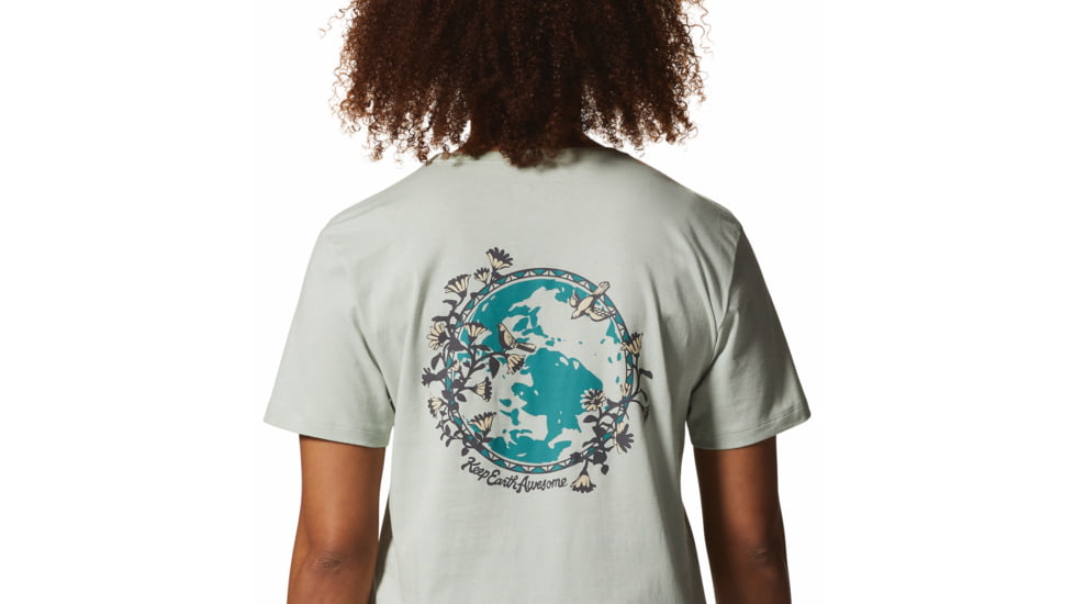 Mountain Hardwear Kea Earth Short Sleeve Tee - Womens, Cactus White, Extra Small, 2025251384-Cactus White-XS