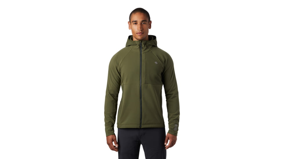 Mountain Hardwear Keele Hoody - Men's, Dark Army, Medium, OM8737304-M