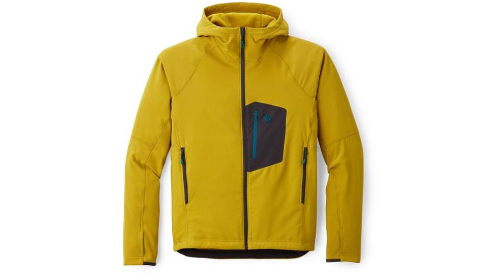Mountain Hardwear Keele Hoody - Mens, Dark Citron, Small, 1828531358-S