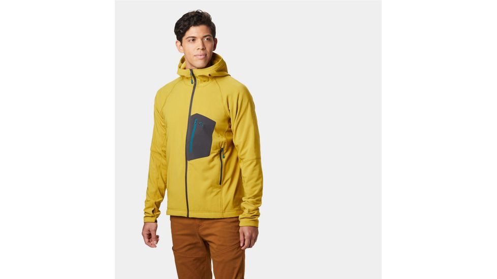 Mountain Hardwear Keele Hoody - Mens, Dark Citron, Small, 1828531358-S
