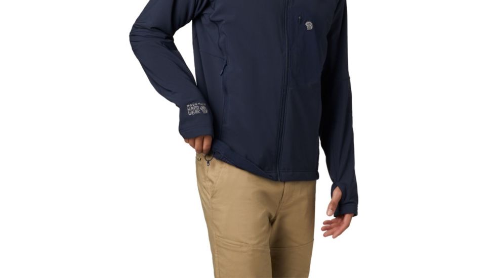 Mountain Hardwear Keele Hoody - Mens, Dark Zinc, 2XL, Regular Inseam, OM7397406-M