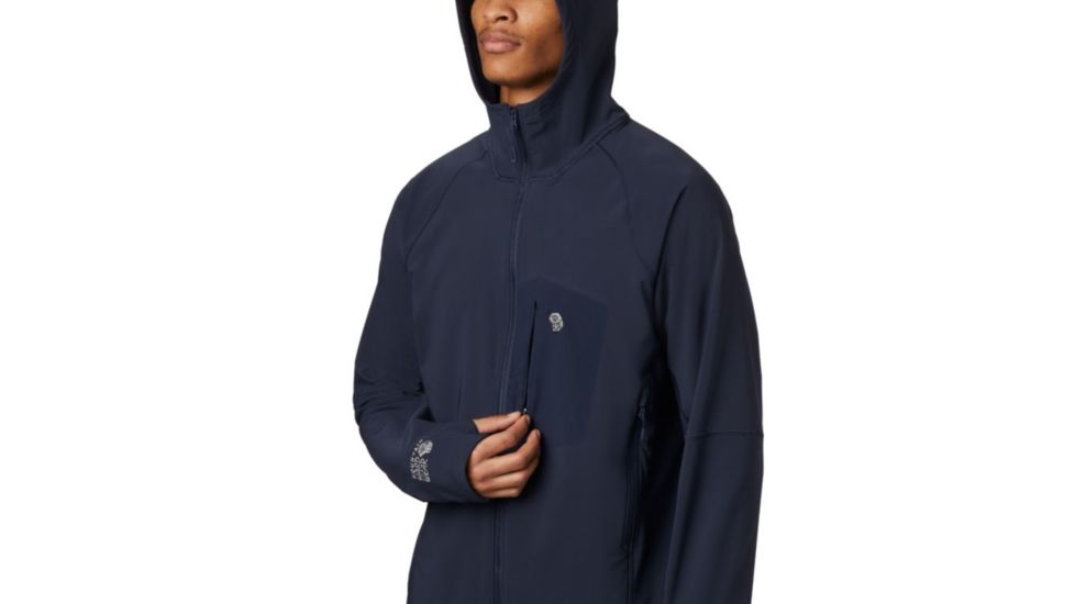 Mountain Hardwear Keele Hoody - Mens, Dark Zinc, 2XL, Regular Inseam, OM7397406-M