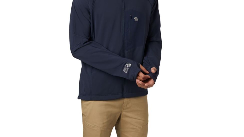 Mountain Hardwear Keele Hoody - Mens, Dark Zinc, 2XL, Regular Inseam, OM7397406-M