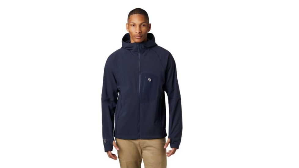 Mountain Hardwear Keele Hoody - Mens, Dark Zinc, 2XL, Regular Inseam, OM7397406-M