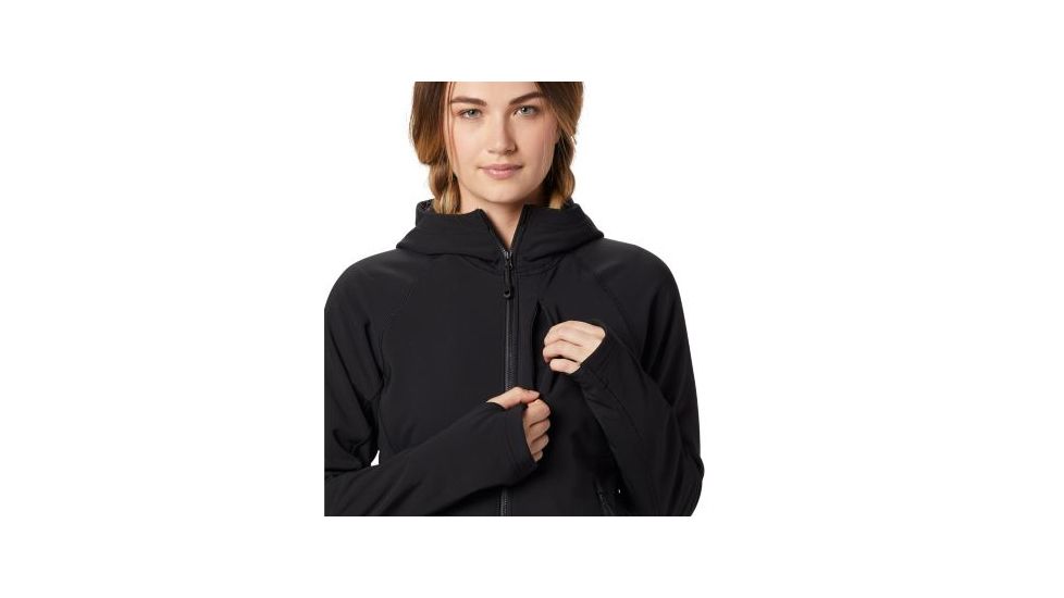 Mountain Hardwear Keele Hoody - Womens, Black, Extra Small, 1828371010-XS