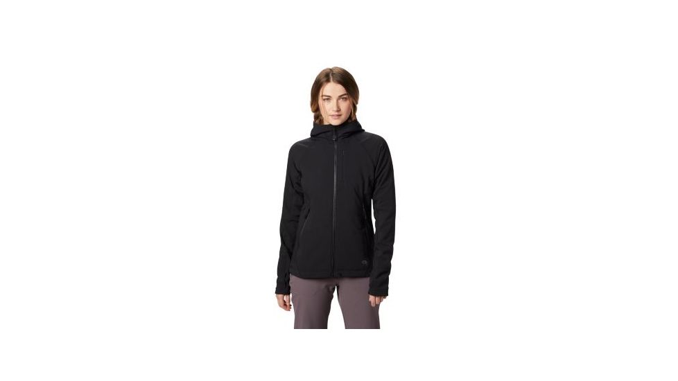 Mountain Hardwear Keele Hoody - Womens, Black, Extra Small, 1828371010-XS
