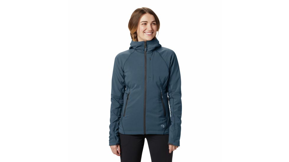 Mountain Hardwear Keele Hoody - Womens, Zinc, Small, 1828371492-S