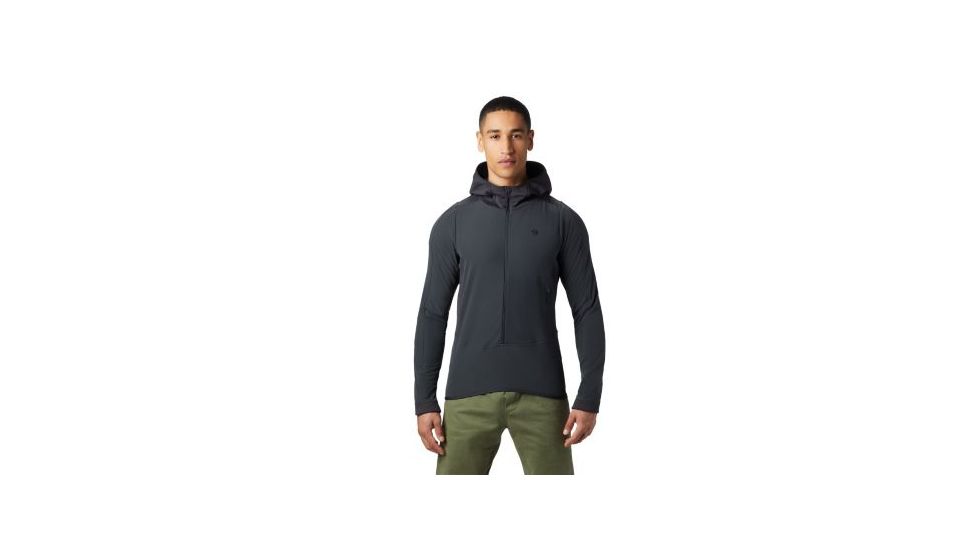 Mountain Hardwear Keele Hybrid Hoody - Mens, Dark Storm, Small, 1854791004-S