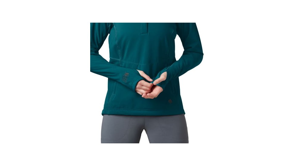 Mountain Hardwear Keele Pullover - Womens, Dive, Large, 1828381468-L