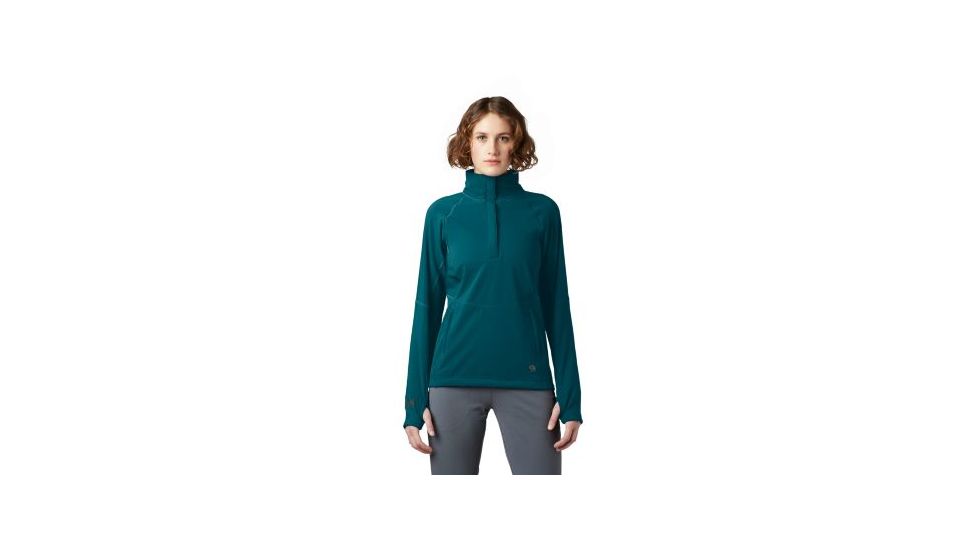 Mountain Hardwear Keele Pullover - Womens, Dive, Large, 1828381468-L