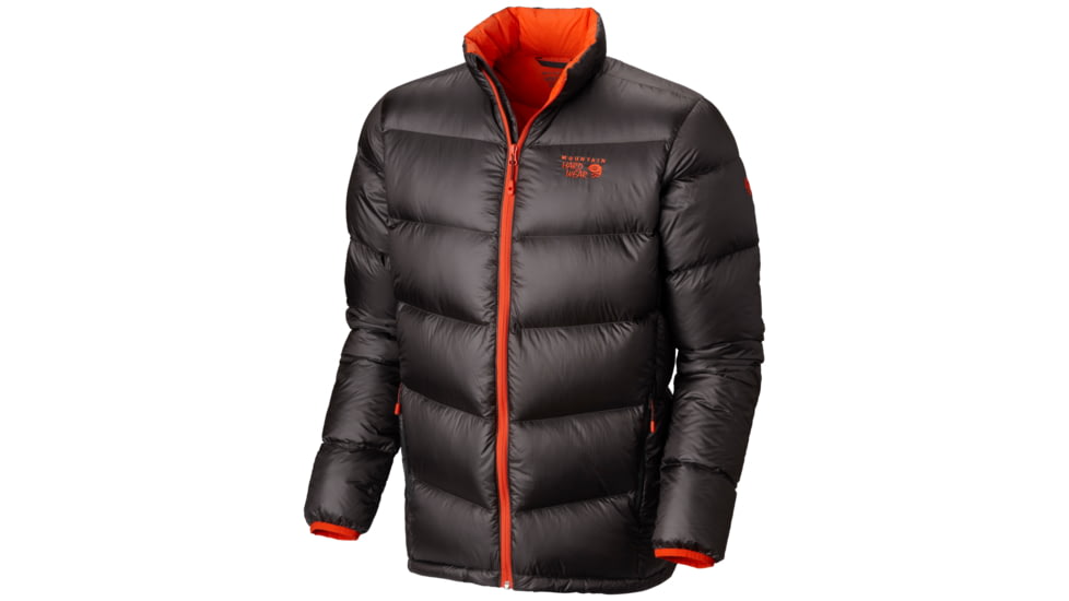 Mountain Hardwear Kelvinator Down Jacket - Men's-Shark/State Orange-XX-Large