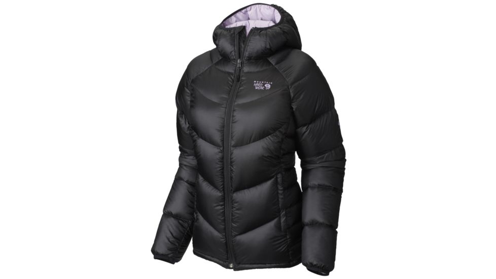Mountain Hardwear Kelvinator Hooded Jacket - Womens-Black/Phantom Purple-Large