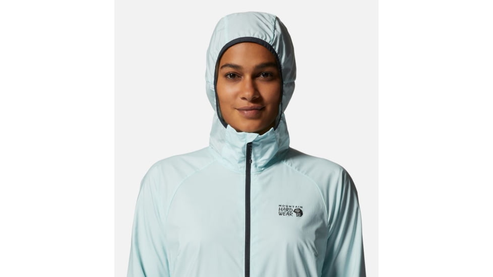 Mountain Hardwear Kor AirShell Hood Jacket - Womens, Pale Ice, Large, 1985071428-L