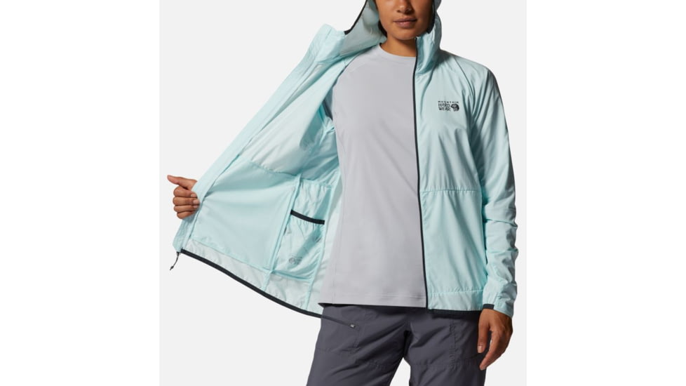 Mountain Hardwear Kor AirShell Hood Jacket - Womens, Pale Ice, Large, 1985071428-L