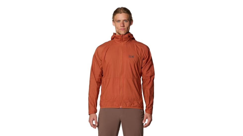 Mountain Hardwear Kor AirShell Hooded Jacket - Men's, Raw Carnelian, S, 190423023615