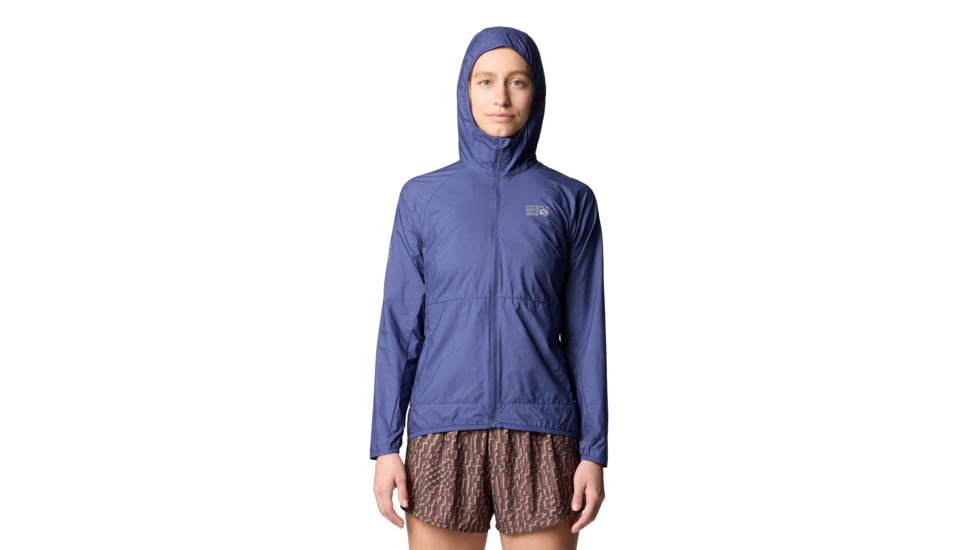 Mountain Hardwear Kor Airshell Hooded Jacket - Women's, Lapis Dusk, L, 190423039739