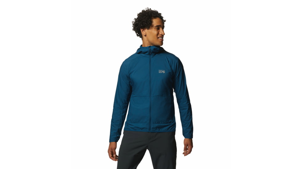 Mountain Hardwear Kor AirShell Hoody - Men's, Dark Caspian, Extra Large, 1985031418-Dark Caspian-XL