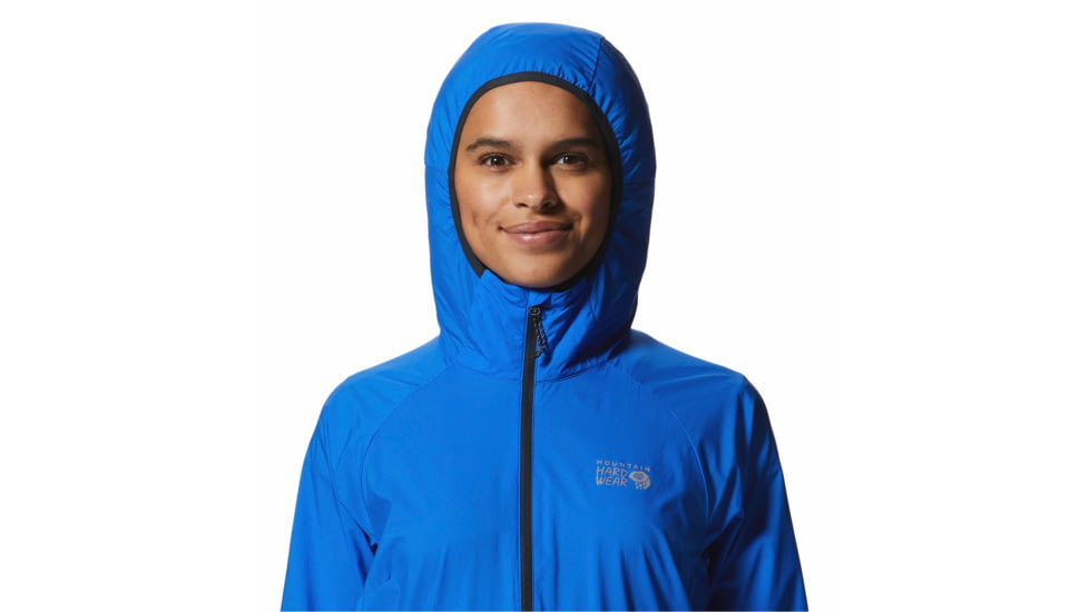 Mountain Hardwear Kor AirShell Hoody - Womens, Bright Island Blue, Large, 1985071409-B-L