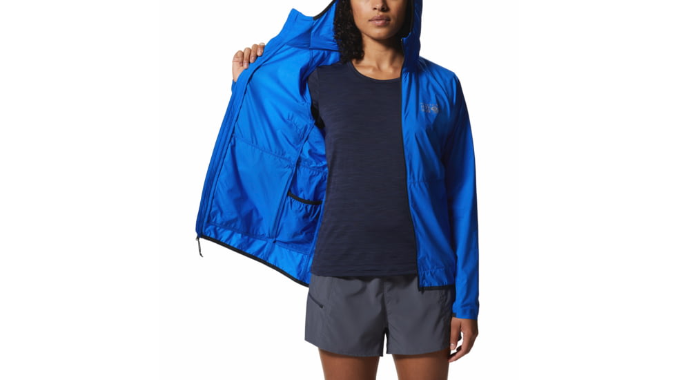 Mountain Hardwear Kor AirShell Hoody - Womens, Bright Island Blue, Large, 1985071409-B-L