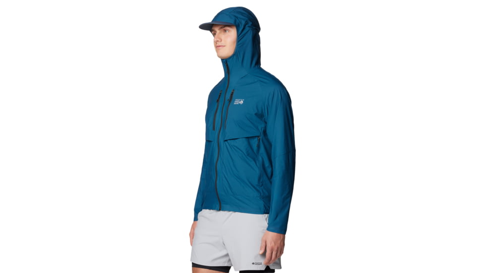 Mountain Hardwear Kor AirShell Hybrid Hooded Jacket - Mens, Dark Caspian, S, 190423029464
