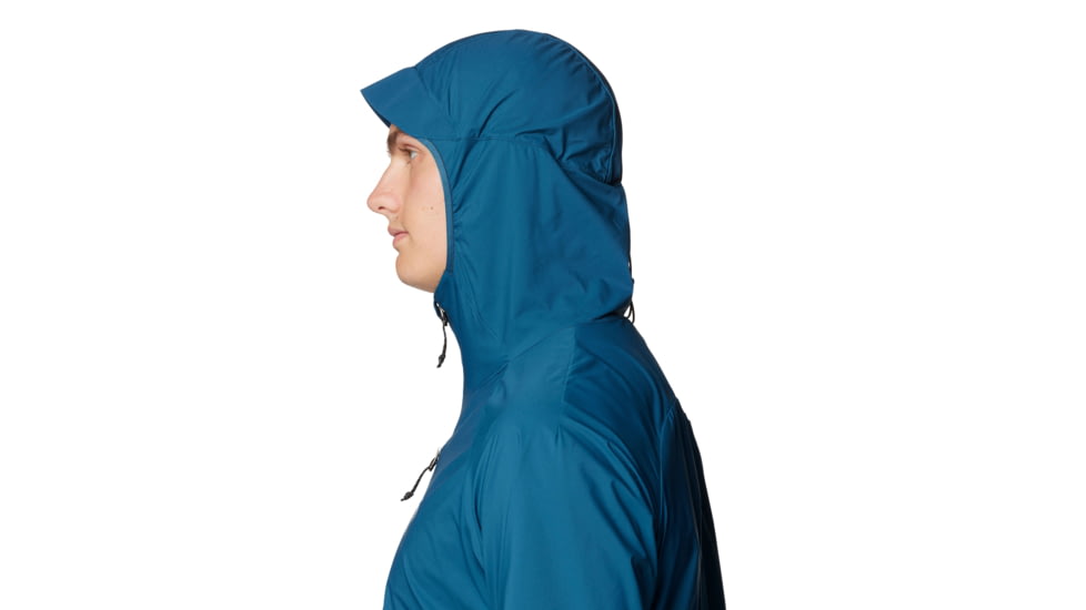 Mountain Hardwear Kor AirShell Hybrid Hooded Jacket - Mens, Dark Caspian, S, 190423029464
