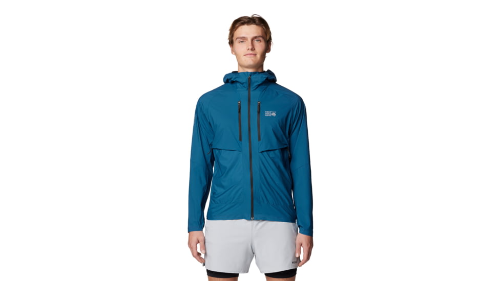 Mountain Hardwear Kor AirShell Hybrid Hooded Jacket - Men's, Dark Caspian, XL, 190423029471