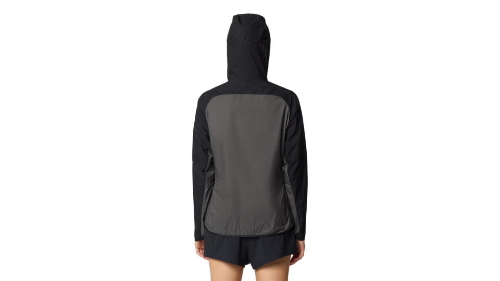 Mountain Hardwear Kor AirShell Hybrid Hooded Jacket - Womens, Black/Volcanic, M, 190423053483