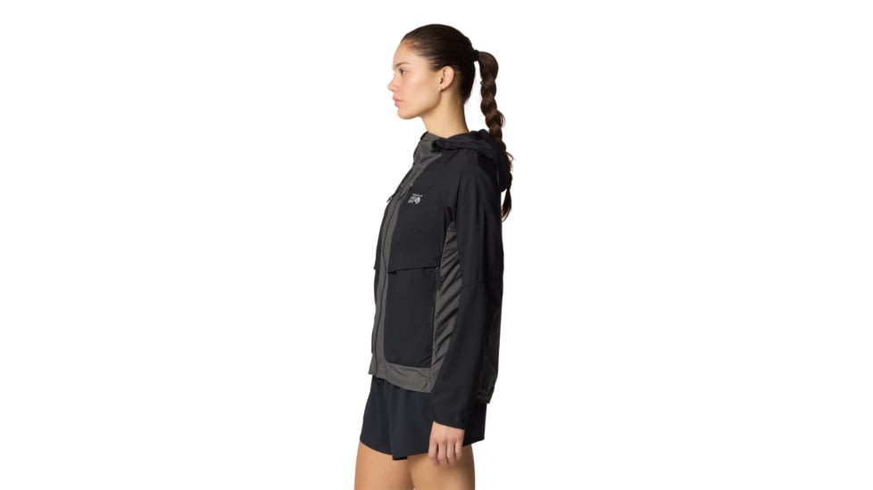 Mountain Hardwear Kor AirShell Hybrid Hooded Jacket - Womens, Black/Volcanic, M, 190423053483